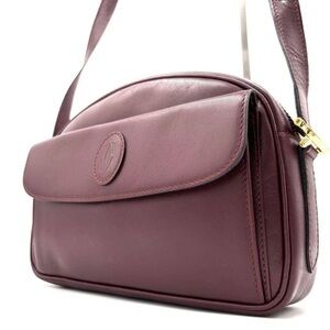 Cartier Burgundy Crossbody Bag